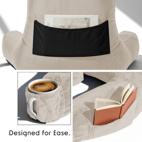 Nestl Reading Pillow for Bed, Back Pillow for Sitting Up in Bed - Image 4