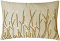 The HomeCentric Ivory Lumbar Pillow Cover, Jute and Mother of Pearls Farm by TheHomeCentric