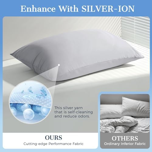 Cooling Pillow Cases 2 Pack King Size Cooling Pillowcases - Image 6