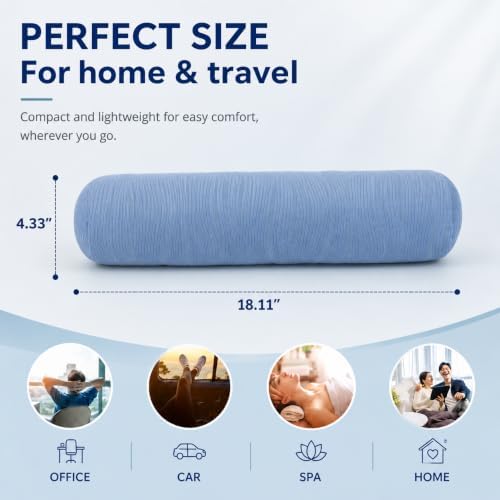 Neck Roll Pillow, Cervical Neck Pillow Bolster Pillow - Image 4