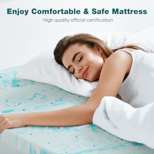 Sweetcrispy Memory Foam Mattress Topper Full, 2 Inch Thick - Image 4