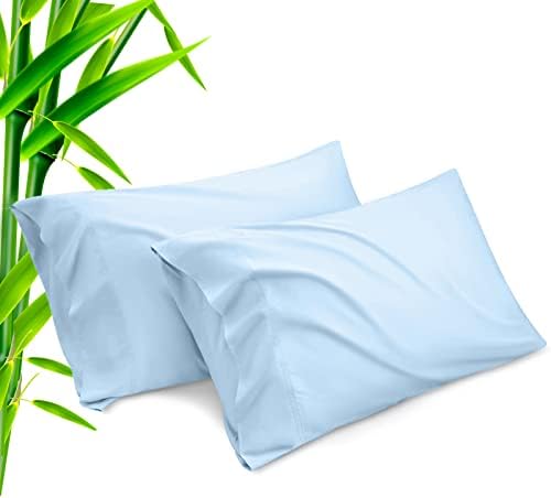 Pillow Cases King Size 2 Pack, Bamboo Rayon Cooling Pillowcases by TELUS