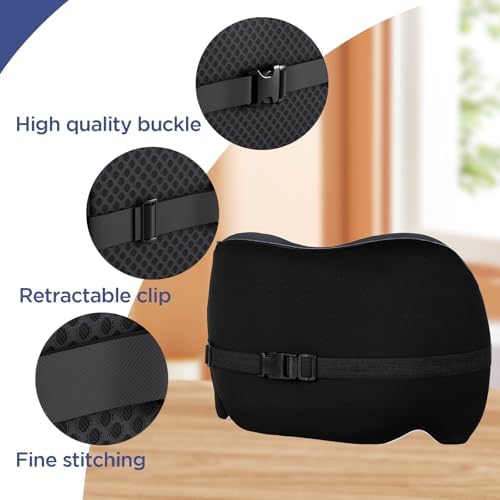 Lumbar Support Pillow for Office Chair, Memory Foam Car Back Cushion - Image 3