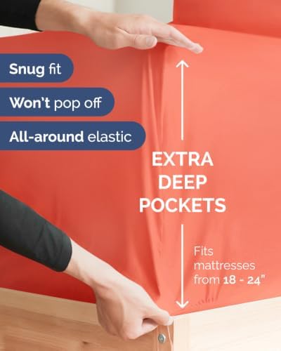 CGK Linens 2 Pack Extra Deep Full Fitted Sheets - Image 2