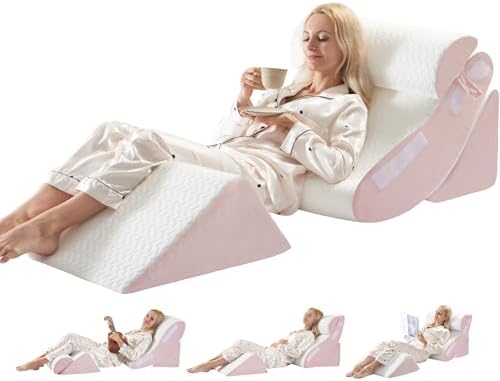 WSOFRLAC 4PC Geriatric Wedge Pillow System by WSOFRLAC