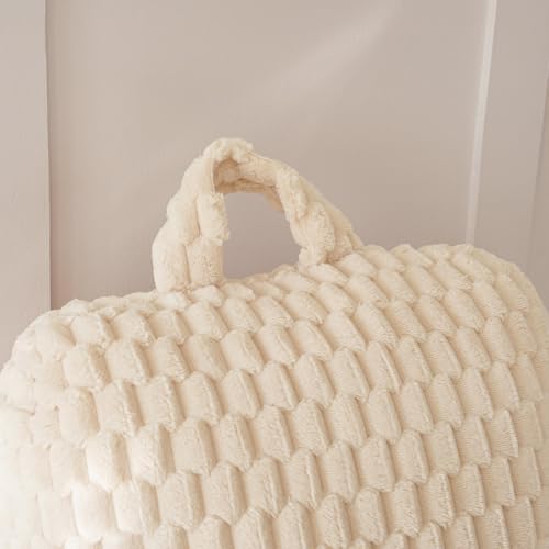 Fluffy Reading Pillow for Sitting in Bed, Large Backrest Bed Pillow - Image 7