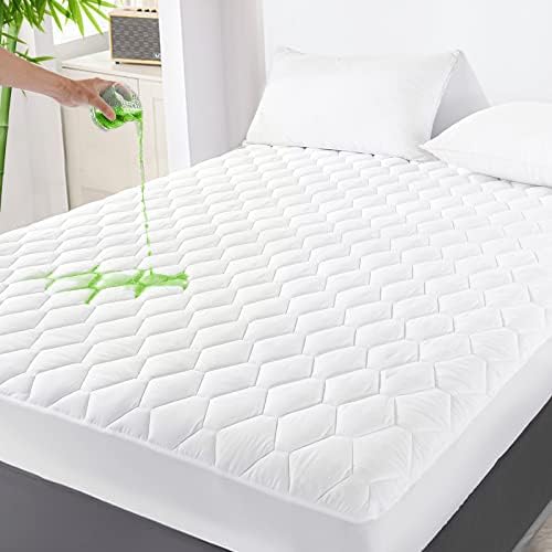 GRT Queen Mattress Protector Waterproof, Mattress Pad Rayon from Bamboo by GRT