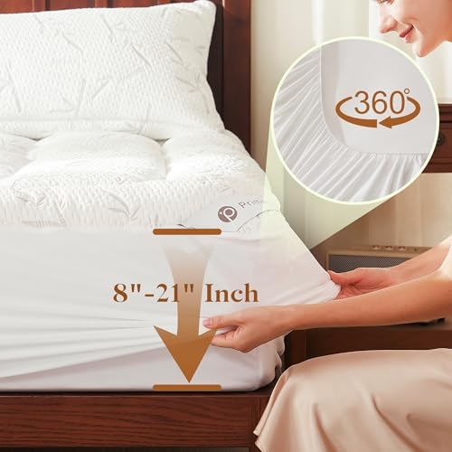 PRIMESOFT Twin XL Size Mattress Topper, Thick Pillow Top Mattress Pad，Up to 21 - Image 6