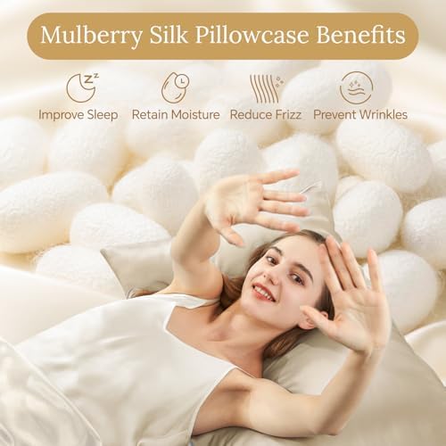INFIIXSO Mulberry Silk Pillow Cases Queen Size - Image 2