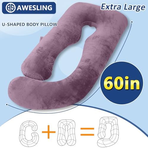 Shredded Memory Foam U Shaped Pregnancy Pillow - Image 5