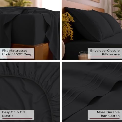 Mellanni Iconic 5-Piece, Ultra Soft Sheet Set - Image 5