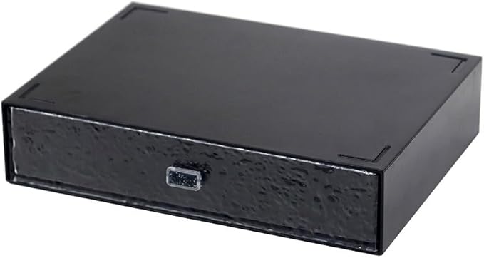 Desktop drawers, stackable plastic drawers, stationery and office supplies (Black, 1 Compartment)