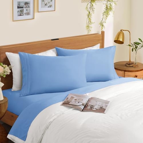 Horbaunal Microfiber Pillowcases Queen Size, 2 Pack - Image 2
