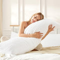 100% Coton Waffle Weave Body Pillow Pillowcase 1 Pack, Ultra Soft Body Pillow by MOSLUNA