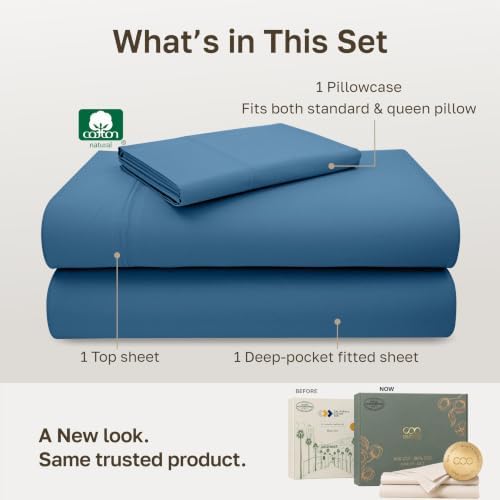 California Design Den Luxury 600 Thread Count Twin Bed Sheets - Image 3
