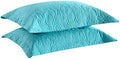 MarCielo 2-Piece Embroidered Pillow Shams, Decorative Microfiber Pillow Covers by MarCielo