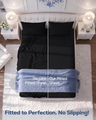 Full Fitted Sheet, Ultra Soft Fits Up to 15 Inch Deep Pocket - Image 3