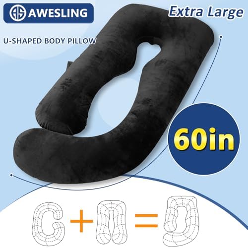 Shredded Memory Foam U Shaped Pregnancy Pillow - Image 5