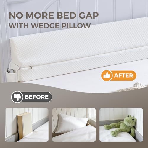 Bed Wedge Gap Filler California King, Mattress Gap Filler, 72×10×6 in - Image 2