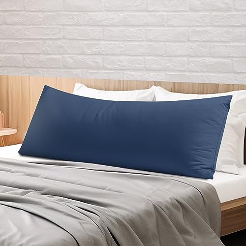 100% Egyptian Cotton Body Pillow Cover Long Pillow Case 600 Thread Count by ShunjieHome