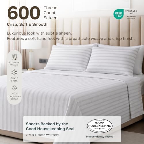 California Design Den Luxury 600 Thread Count King Sheet Set - Image 2
