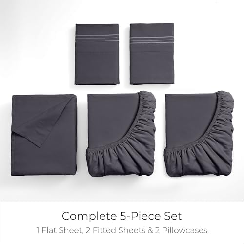 Mellanni Iconic 5-Piece, Ultra Soft Sheet Set - Image 4