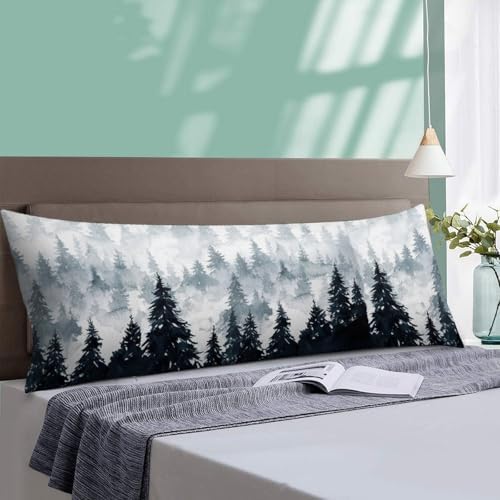 Watercolor Mountain Body Pillow Cover Pillowcase - Image 4