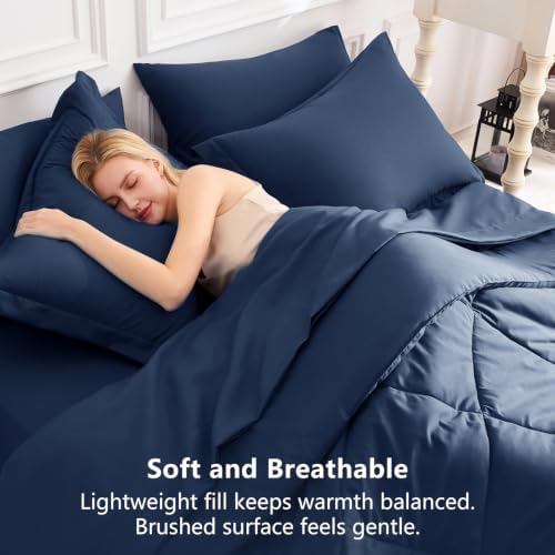 CozyLux Super King Comforter Set 120"x120", 7 Piece - Image 4