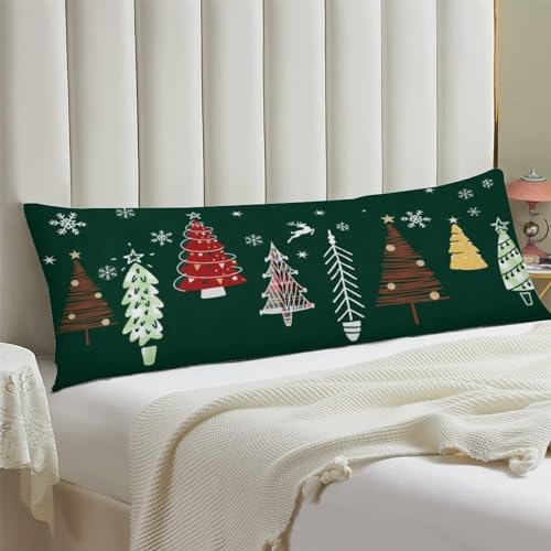 Christmas Forest Green Tree Pillow Cover - Image 3