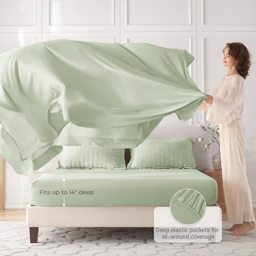 MUXHOMO 5 Pieces Twin XL Comforter Set, Seersucker Bed in a Bag Twin XL Size - Image 3