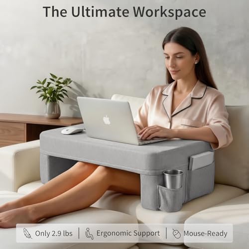 septsun Lap Desk Pillow, Large Ergonomic Couch and Bed Desk - Image 2