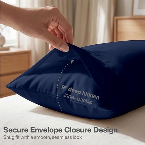 QUEENSBAY Body Pillow Case, 1 Pack, Soft Microfiber Long Pillow Cover, - Image 3