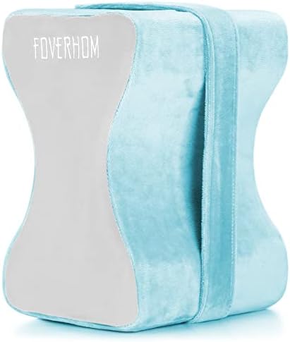 foverhom Memory Foam Knee Pillow Orthopedic Leg Support Blue by Foverhom