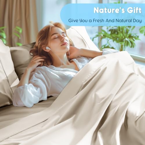 SONORO KATE 1000 Series 100% Egyptian Cotton King Sheets, Extra Deep Pocket - Image 5