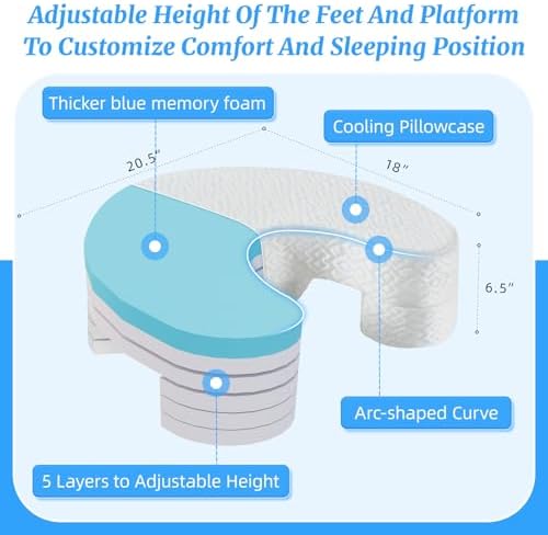 Side Sleeper Pillow With Arm Hole, Adjustable Heights Shoulder Pillow - Image 2