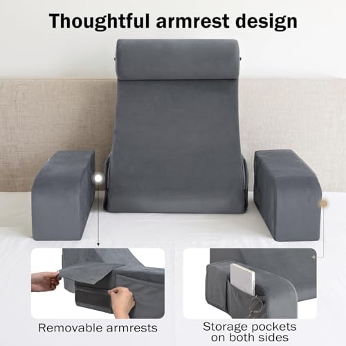 ENITYA 19" Reading Pillow for Bed - Image 4