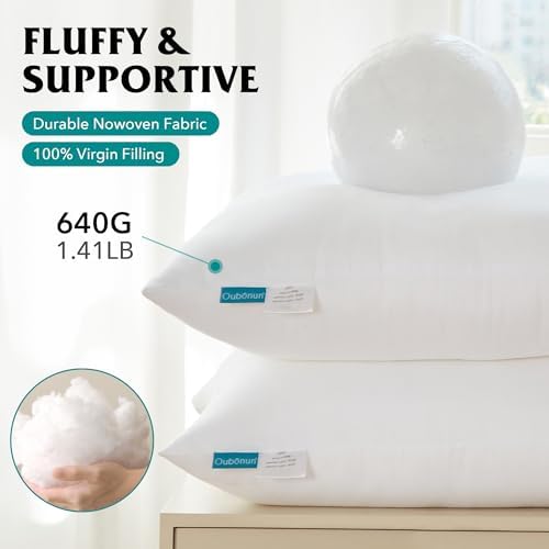 Oubonun 20 x 20 Throw Pillow Inserts Set of 4 - Image 4