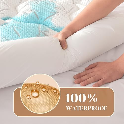 PRIMESOFT Twin XL Size Mattress Topper, Thick Pillow Top Mattress Pad，Up to 21 - Image 4