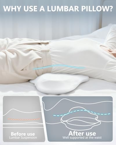 SMDR Ergonomic Lumbar Support Pillow – Dual-Wing Memory Foam Cushion - Image 2