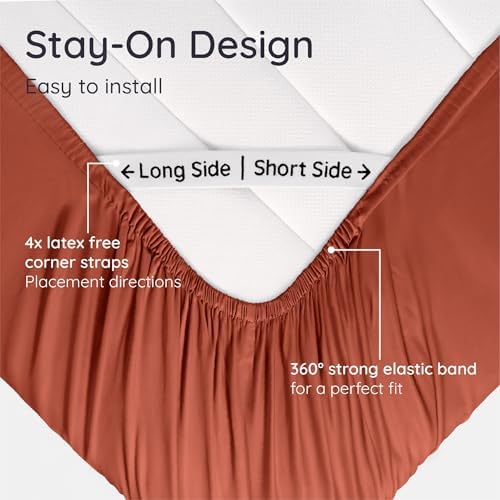 Bambaw 100% Viscose Derived from Bamboo Fitted Sheets King Size, Cooling Fitted - Image 6