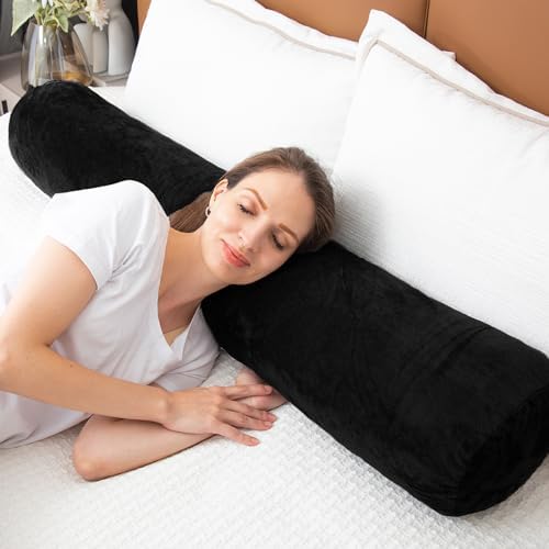 1 MIDDLE ONE Round Body Pillow for Adults, Long Bolster Pillow for Bed - Image 4