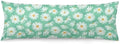 Green Daisy Body Pillow Cover Daisies Pillowcase by Unknown