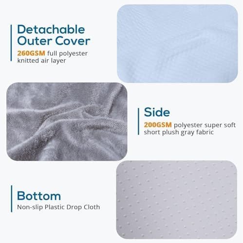 Sasttie Wedge Pillow, 12 Inch Memory Foam Bed Wedge Pillow - Image 6