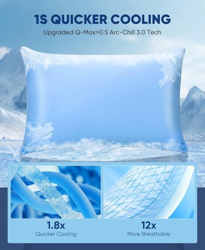 LUXEAR Cooling Pillow Cases for Hot Sleepers Set of 2 - Image 2