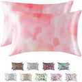 MR&HM Satin Pillowcase 2 Pack, Queen Size 20"x30", Dream Pink by MRHM