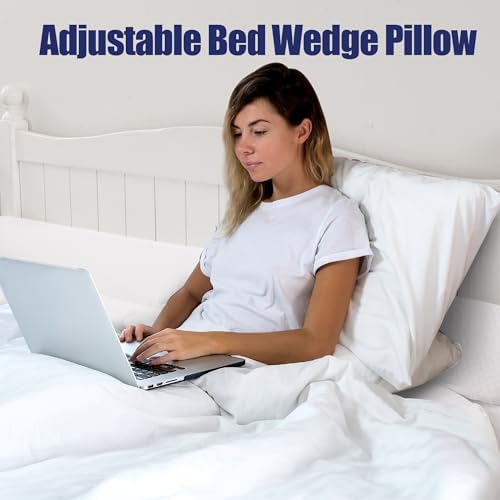 HOMBYS Wedge Pillow Headboard for Bed Gap, Foldable Bed Wedge Gap Filler Twin - Image 4
