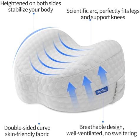 Side Sleeper Heart-Shaped Knee Pillow, Memory Foam Leg Positioning Pillow - Image 5