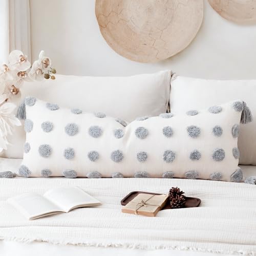 PANOD Decorative Long Lumbar Pillow Cover 16x36 Boho, Super Soft Chenille Extra - Image 4