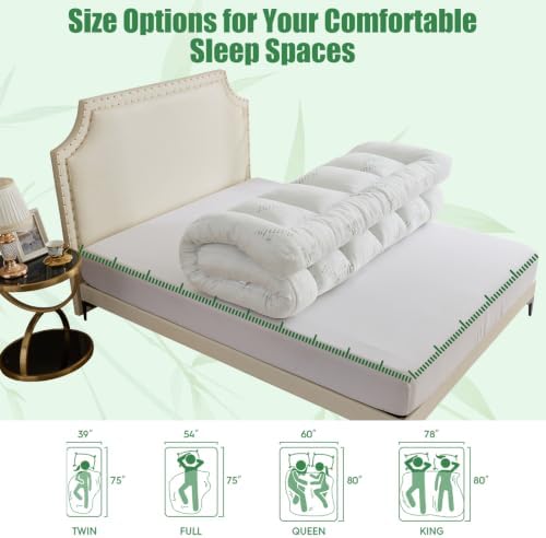 WhatsBedding 5 Inch Memory Foam Mattress Topper Full - Image 5