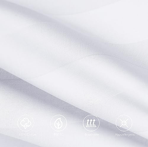 100% Egyptian Cotton Body Pillow Cover Long Pillow Case 600 Thread Count - Image 2